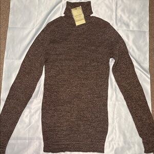 Sonoma Brown Turtleneck Sweater
